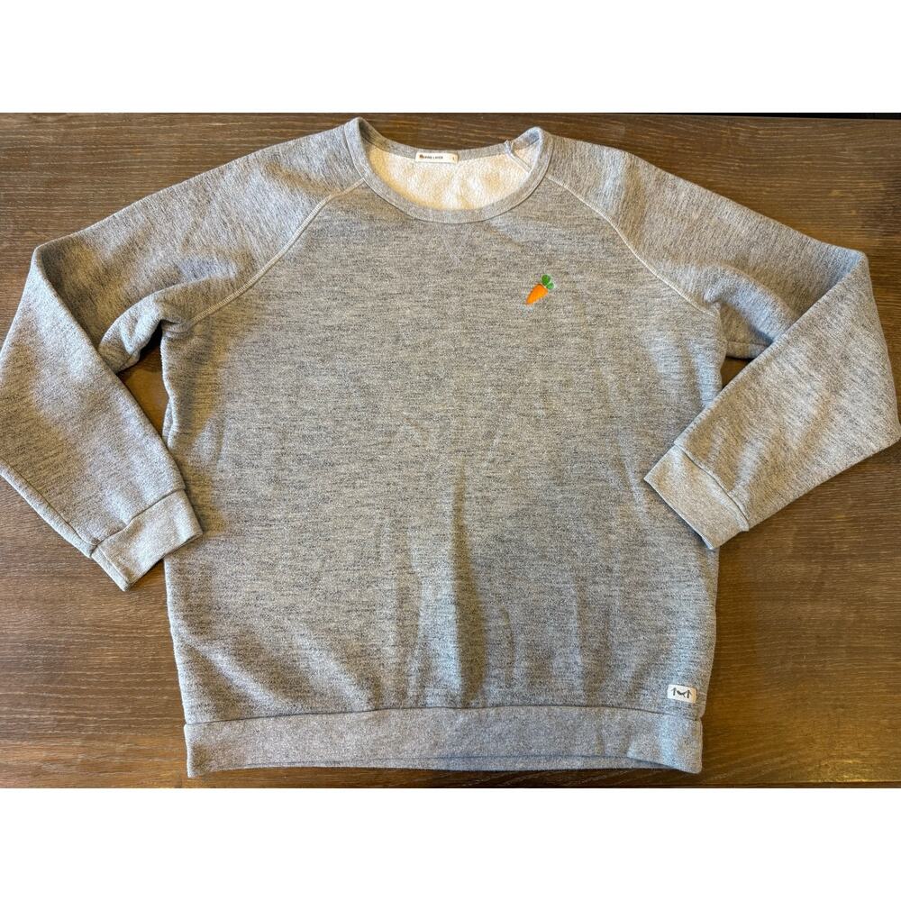 Marine Layer Gray Pullover Sweatshirt Top Shirt Carrot Embroidery Women L